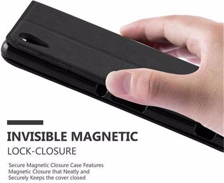 Actual product image Cadorabo Book Invisible Magnet Cover (Sony Xperia M4 Aqua)