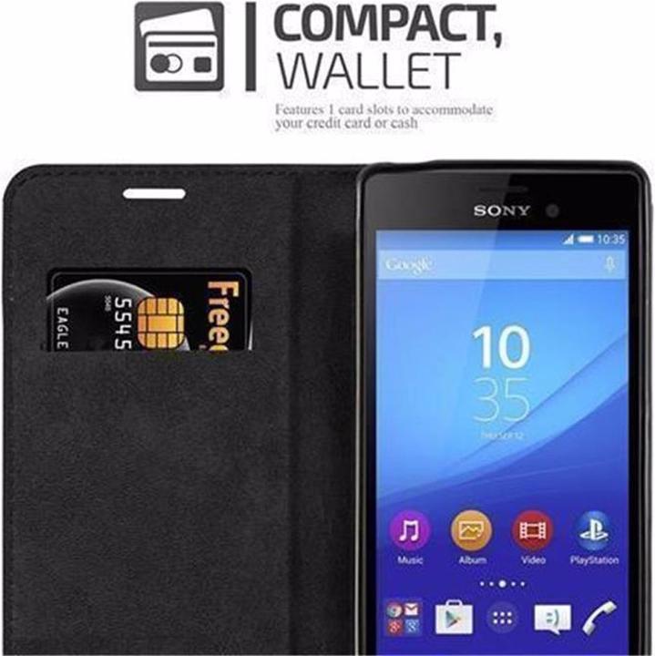 Actual product image Cadorabo Book Invisible Magnet Cover (Sony Xperia M4 Aqua)