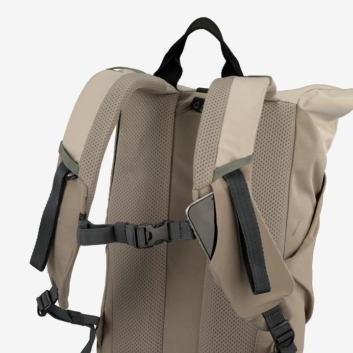 Produktbild Quechua Wanderrucksack Rolltop - NH500 Escape 16 l + 4 beige (21 l)