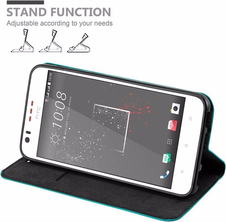 Produktbild Cadorabo Book Invisible Magnet Cover (HTC Desire 10 Lifestyle, HTC Desire 825)
