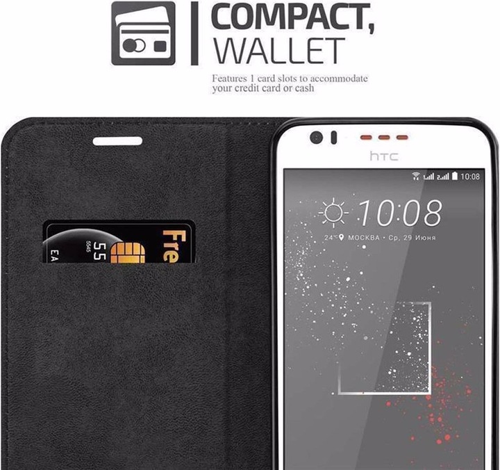 Produktbild Cadorabo Book Invisible Magnet Cover (HTC Desire 10 Lifestyle, HTC Desire 825)