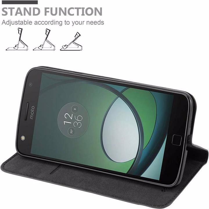 Actual product image Cadorabo Book Invisible Magnet Cover (Motorola Moto Z Play)