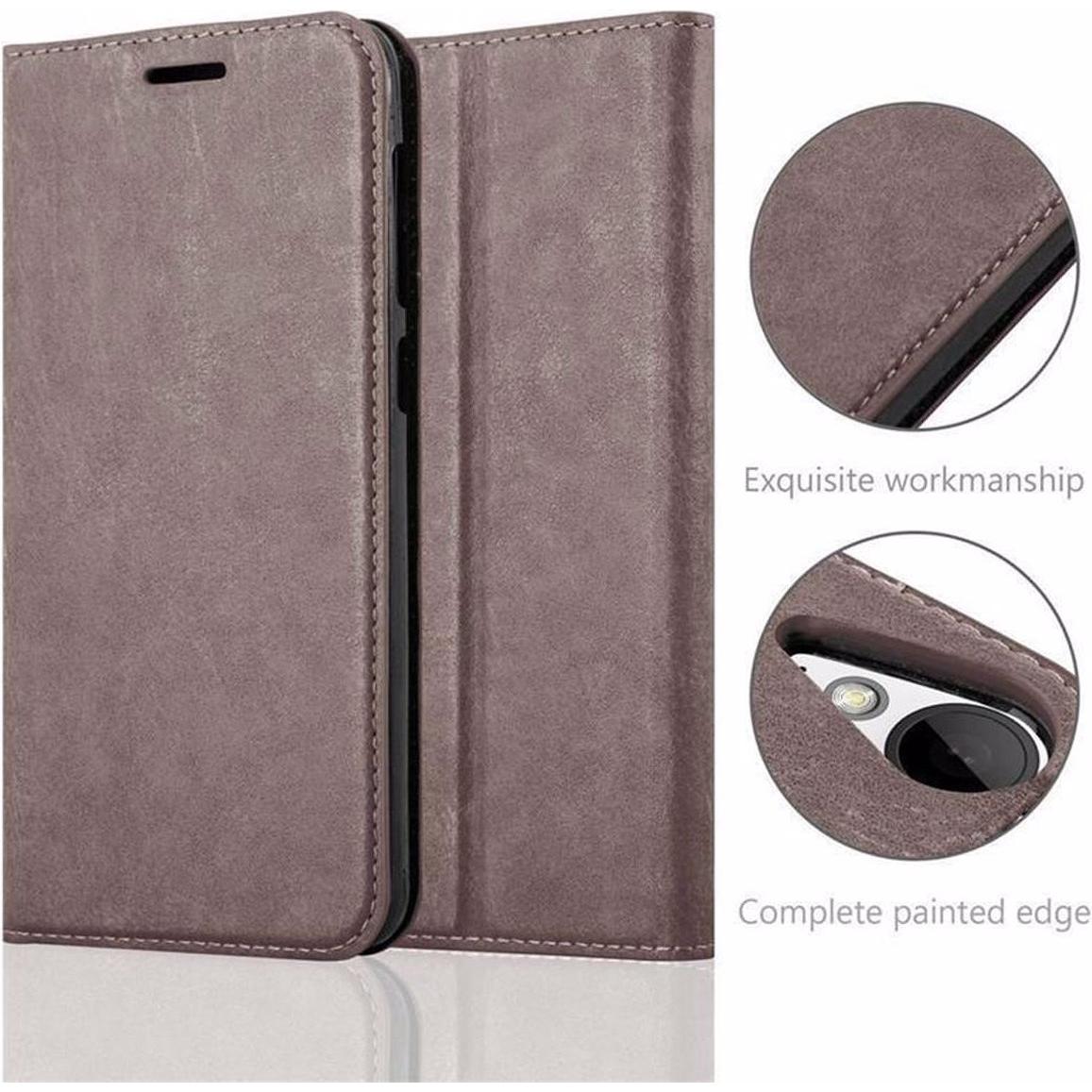 Thumbnail - Cadorabo Book Invisible Magnet Cover (HTC Desire 10 Lifestyle, HTC Desire 825), Smartphone Hülle, Braun