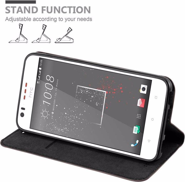 Produktbild Cadorabo Book Invisible Magnet Cover (HTC Desire 10 Lifestyle, HTC Desire 825)