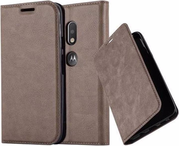 Actual product image Cadorabo Book Invisible Magnet Cover (Motorola Moto G4 Play)