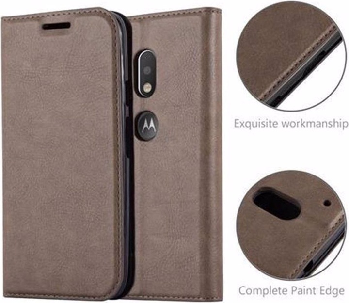 Actual product image Cadorabo Book Invisible Magnet Cover (Motorola Moto G4 Play)