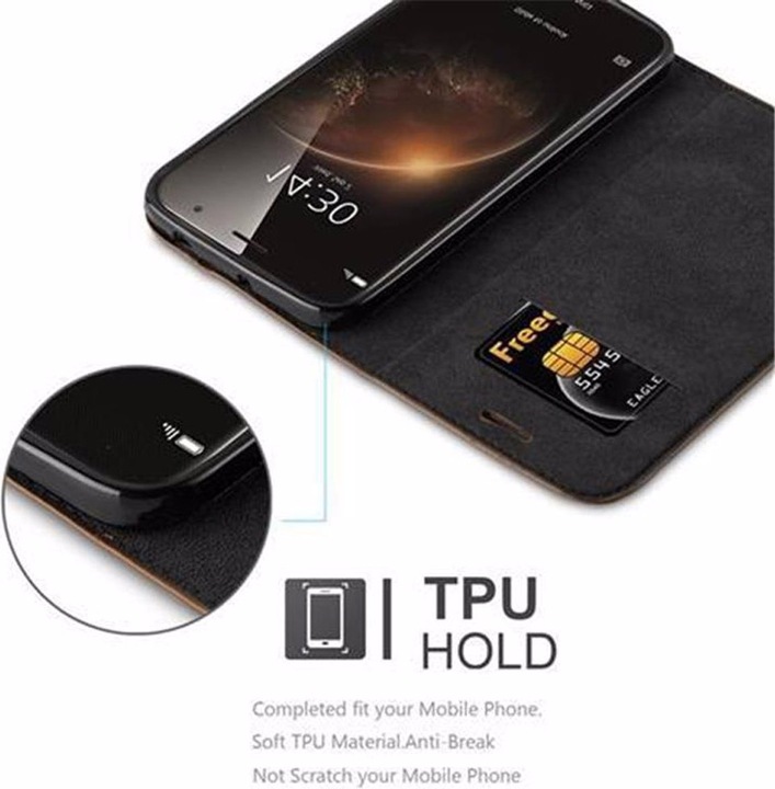 Actual product image Cadorabo Book Invisible Magnet Cover (Huawei G7 Plus, G8, GX8)