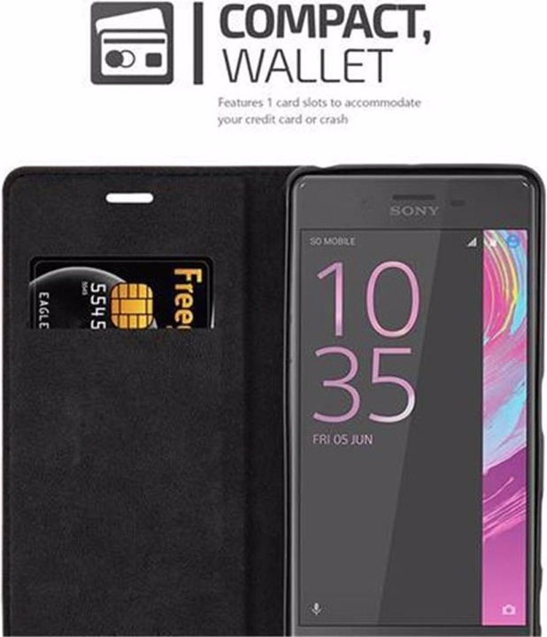 Actual product image Cadorabo Book Invisible Magnet Cover (Sony Xperia X Performance)