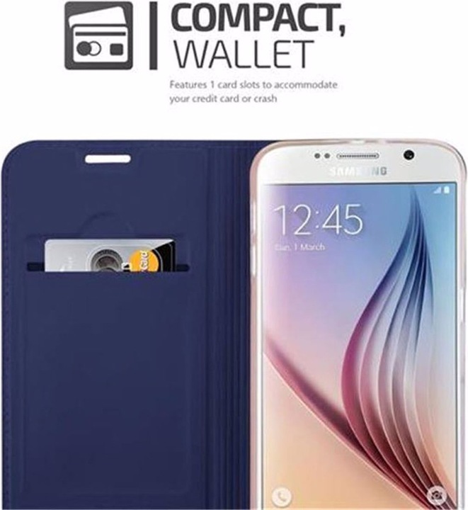 Actual product image Cadorabo Book Classy Style Cover (Samsung Galaxy S6)