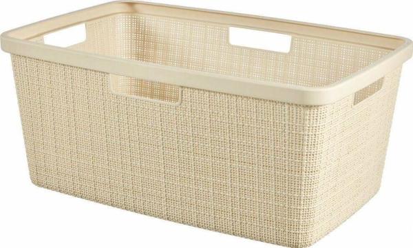 Curver Jute Laundry Basket 46L Off White