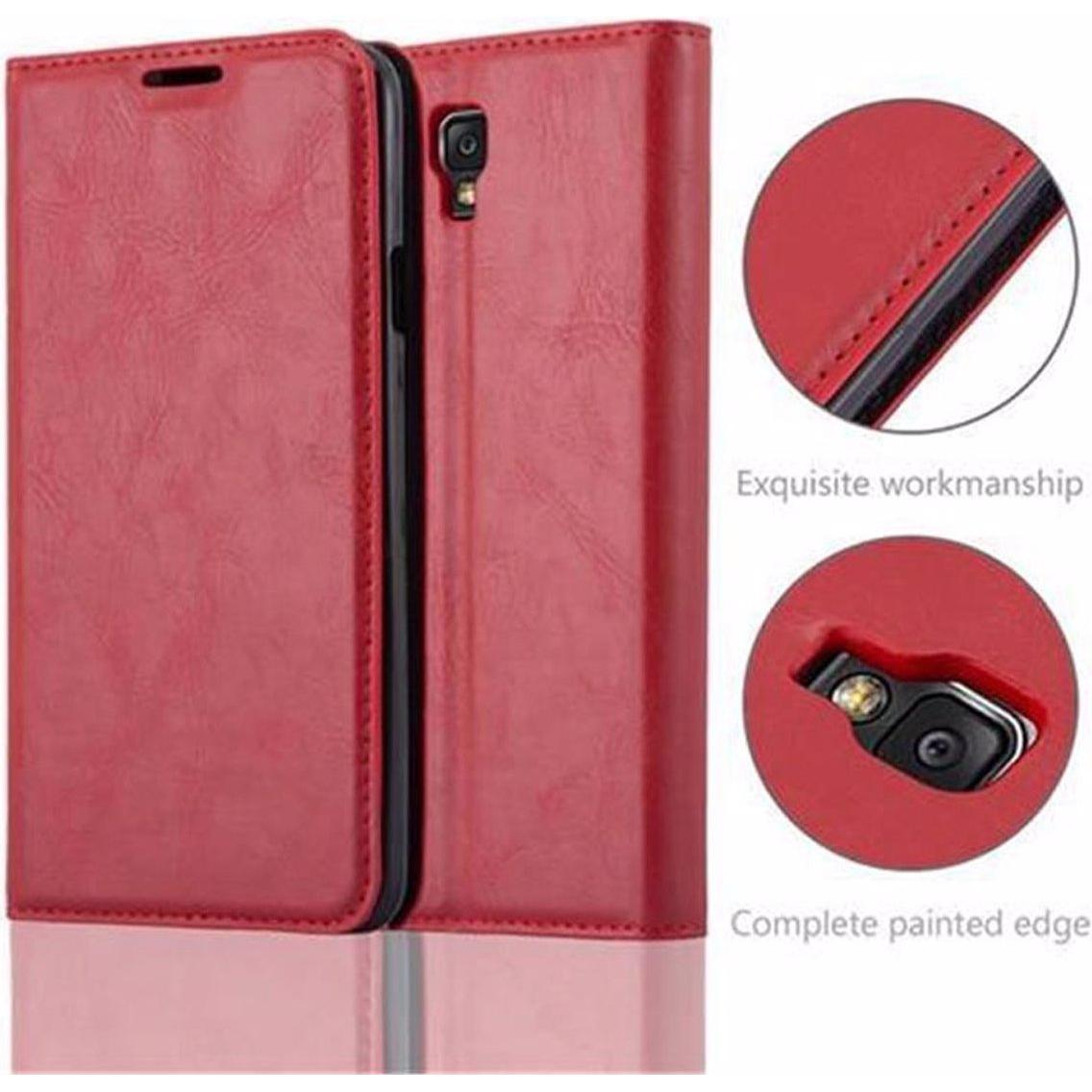 Thumbnail - Cadorabo Book Invisible Magnet Cover (Samsung Galaxy Note 3 Neo), Smartphone Hülle, Rot