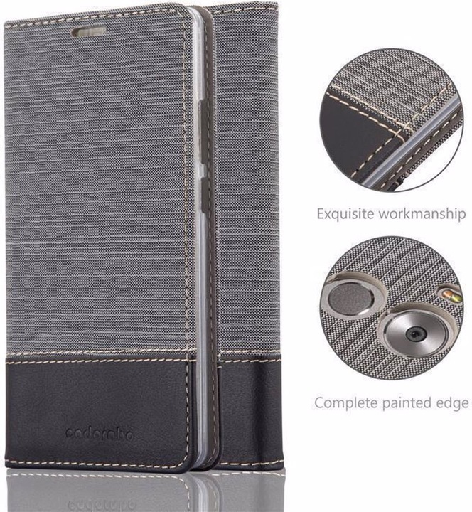 Produktbild Cadorabo Book Jeans Optik Cover (Huawei Mate 8)
