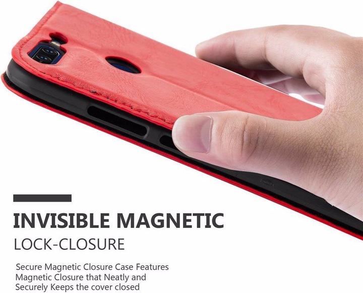 Actual product image Cadorabo Book Invisible Magnet Cover (Honor 8 Pro)