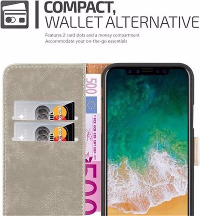 Actual product image Cadorabo Book Luxury Cover (Apple iPhone X)