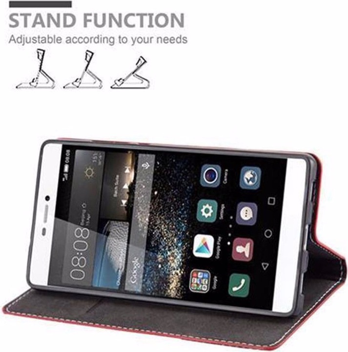 Actual product image Cadorabo Book X Wallet Cover (Huawei P8)