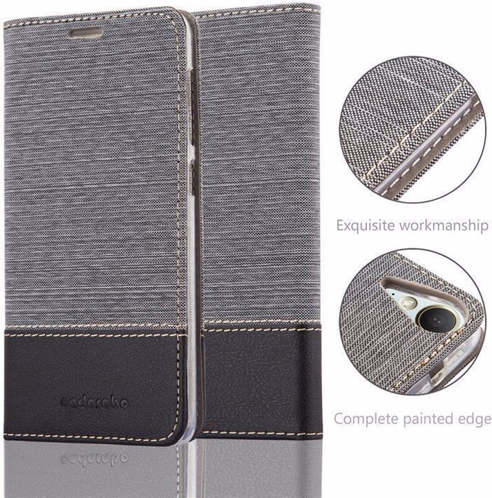 Produktbild Cadorabo Book Jeans Optik Cover (HTC Desire 825, HTC Desire 10 Lifestyle)