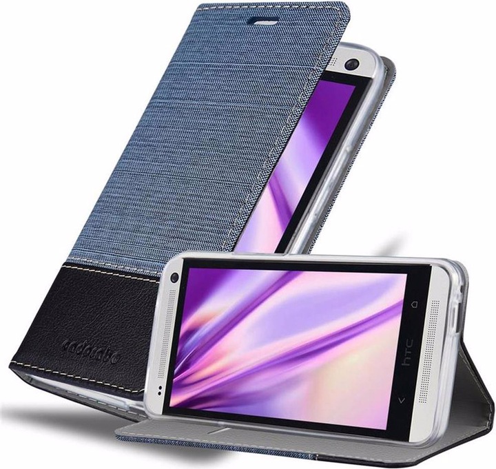 Image du produit Cadorabo Couverture look jeans Book (HTC One M7)