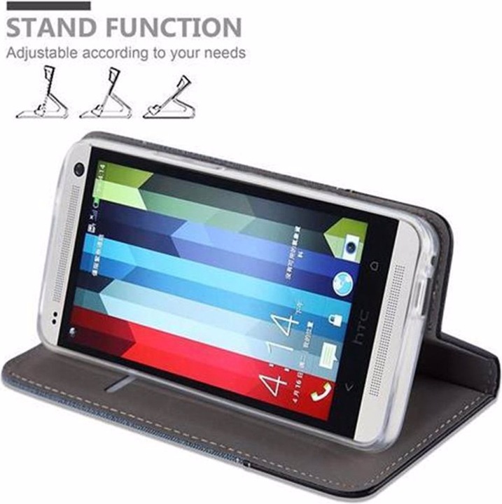 Image du produit Cadorabo Couverture look jeans Book (HTC One M7)