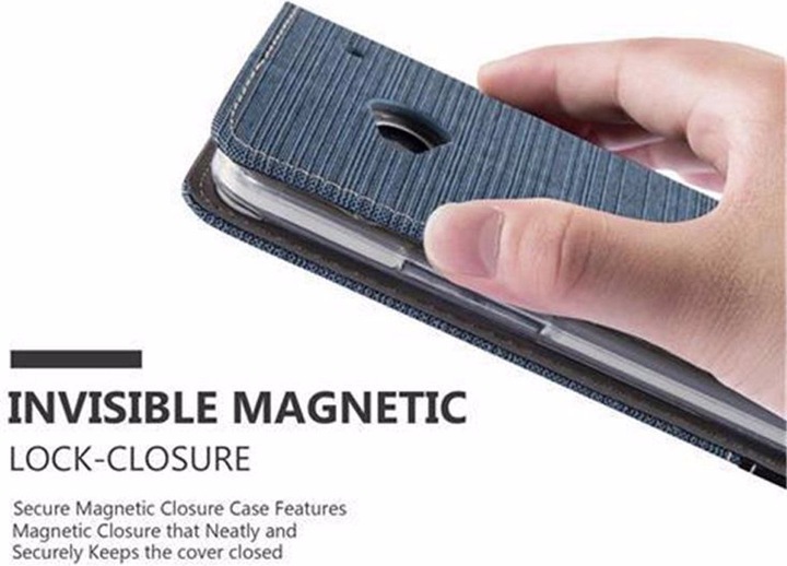 Image du produit Cadorabo Couverture look jeans Book (HTC One M7)