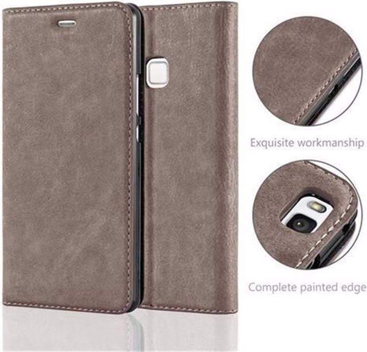 Actual product image Cadorabo Book Invisible Magnet Cover (Huawei P9 Lite)