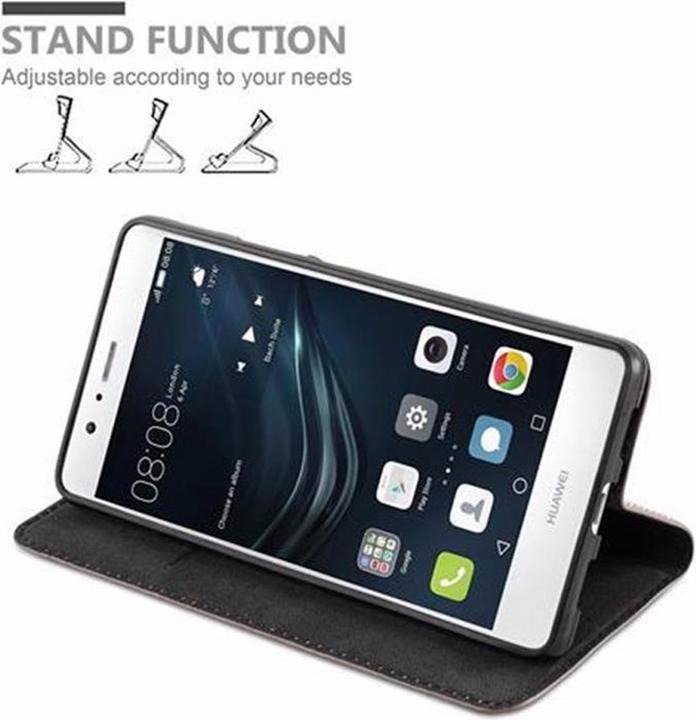 Actual product image Cadorabo Book Invisible Magnet Cover (Huawei P9 Lite)