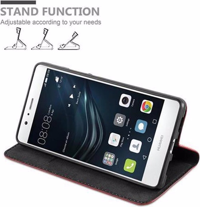 Actual product image Cadorabo Book Invisible Magnet Cover (Huawei P9 Lite)