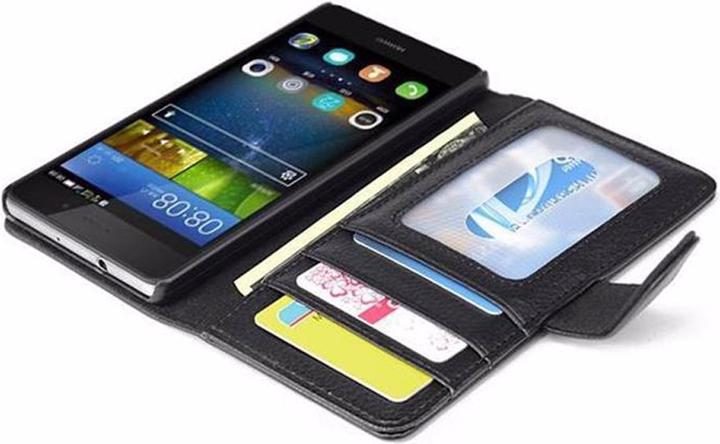 Image du produit Cadorabo Book avec 3 pochettes pour cartes Couverture (Huawei P8 Lite)