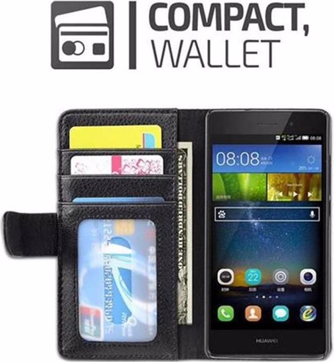 Image du produit Cadorabo Book avec 3 pochettes pour cartes Couverture (Huawei P8 Lite)