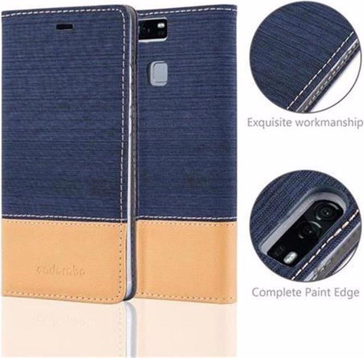 Image du produit Cadorabo Couverture look jeans Book (Huawei P9)