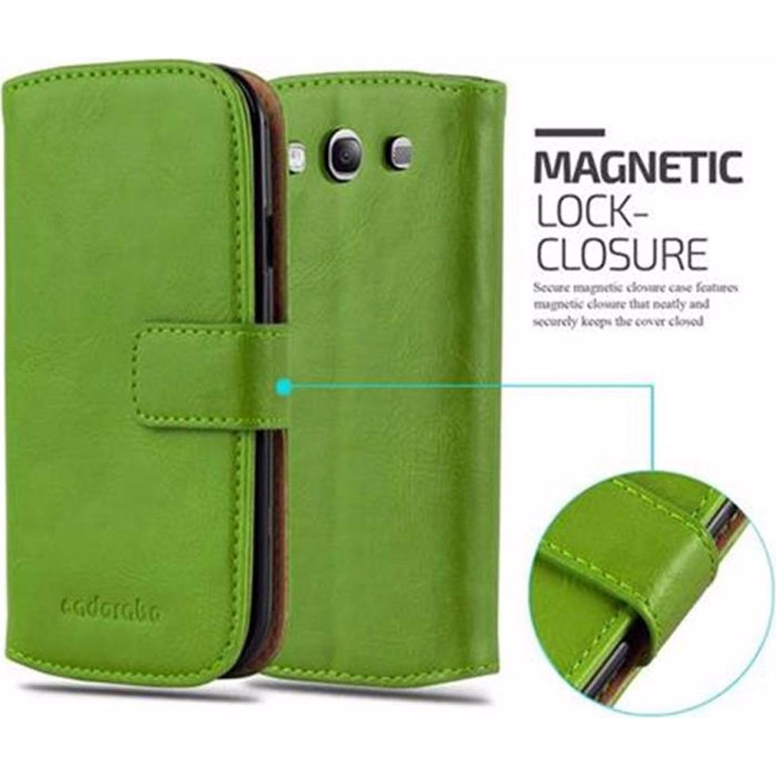 Thumbnail - Cadorabo Book Luxury Cover (Samsung Galaxy S3), Smartphone Hülle, Grün