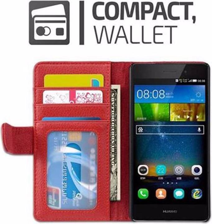 Productafbeelding Cadorabo Boek met 3 kaartsleuven Omslag (Huawei P8 Lite)