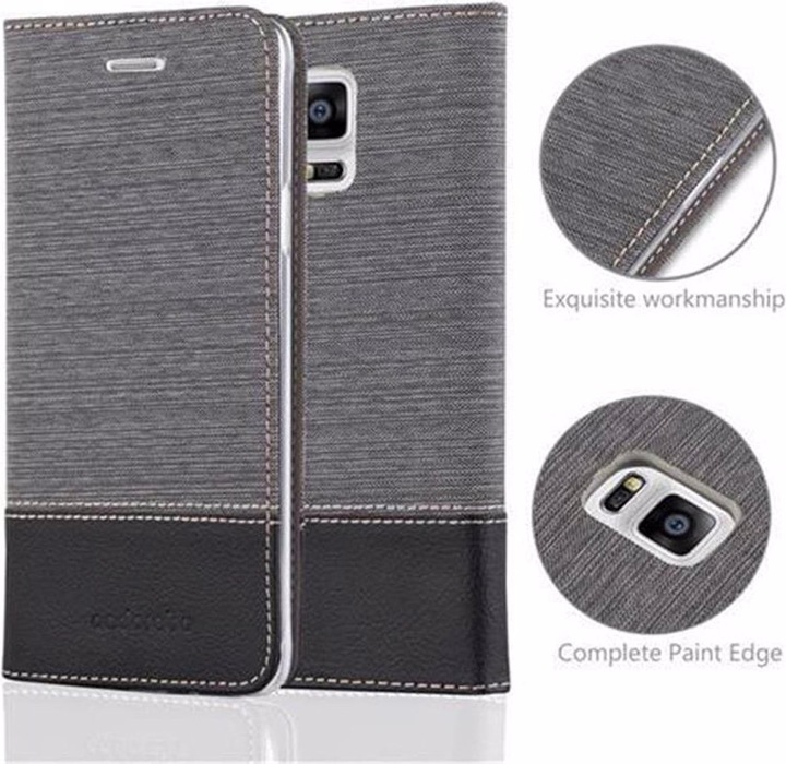 Produktbild Cadorabo Book Jeans Optik Cover (Samsung Galaxy Note 4)