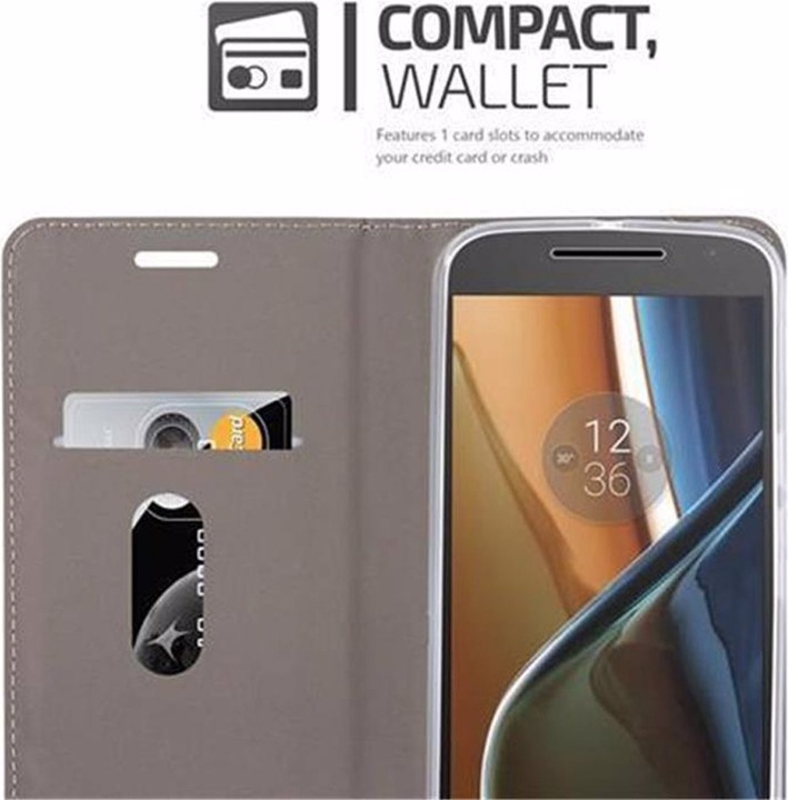 Produktbild Cadorabo Book Jeans Optik Cover (Motorola Moto G4 Plus, Motorola Moto G4)
