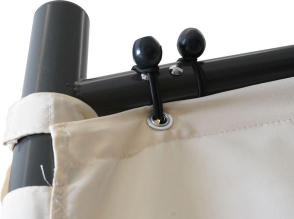 Produktbild Swisshandel24 4er-Set Seitenwand für Pergola, Ersatzseitenwand Pavillon, 3x3m Polyester creme (275 cm, 293 cm)