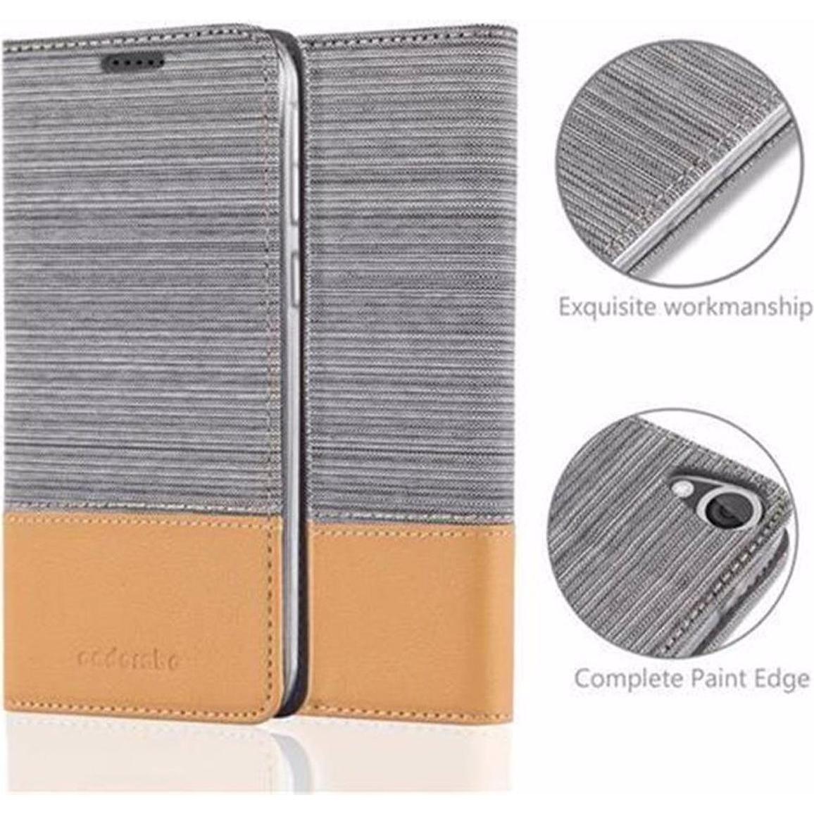 Thumbnail - Cadorabo Jeans Optik (HTC Desire 820), Smartphone Hülle, Grau, Braun