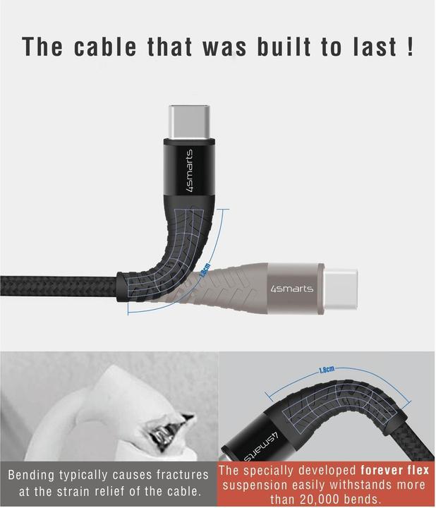 Image du produit 4smarts USB C – Lightning (3 m, USB 2.0, 20 W)