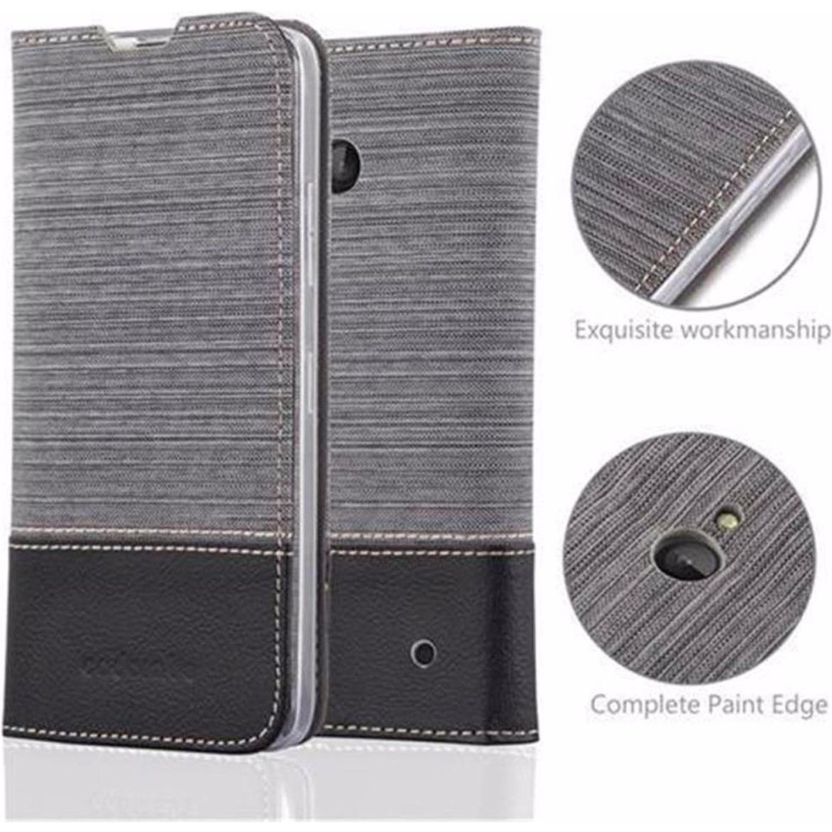 Thumbnail - Cadorabo Book Jeans Optik Cover (Microsoft Lumia 640), Smartphone Hülle, Grau