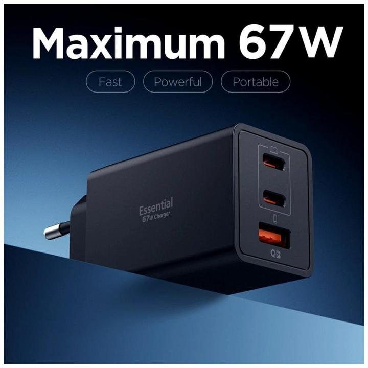 Immagine prodotto Spigen Essential 67W Wall Charger EE673EU black (67 W, 3 porte)