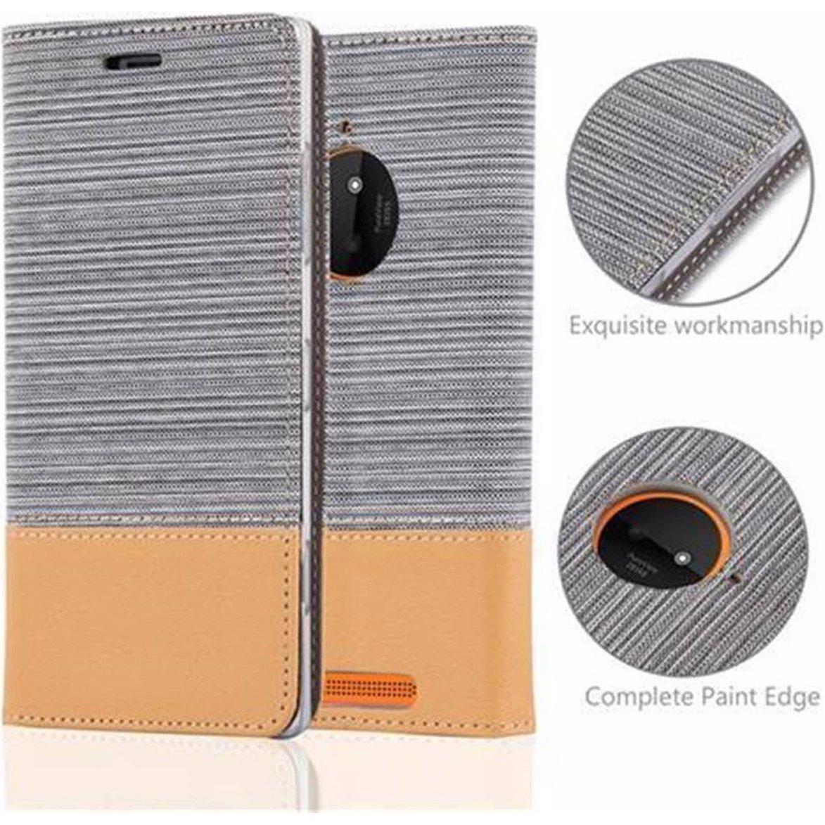 Thumbnail - Cadorabo Jeans Optik (Nokia Lumia 830), Smartphone Hülle, Grau, Braun