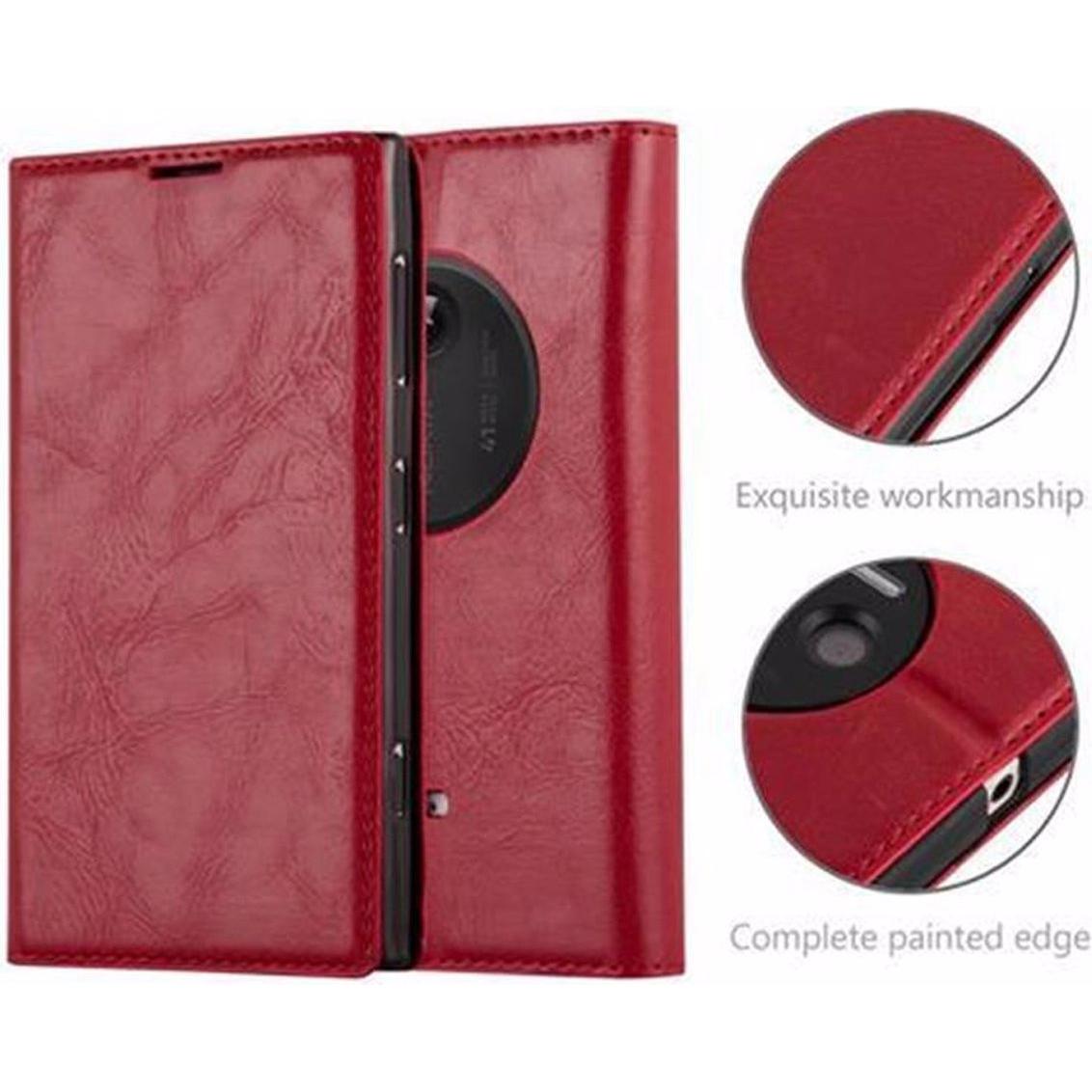 Thumbnail - Cadorabo Book Invisible Magnet Cover (Nokia Lumia 1020), Smartphone Hülle, Rot