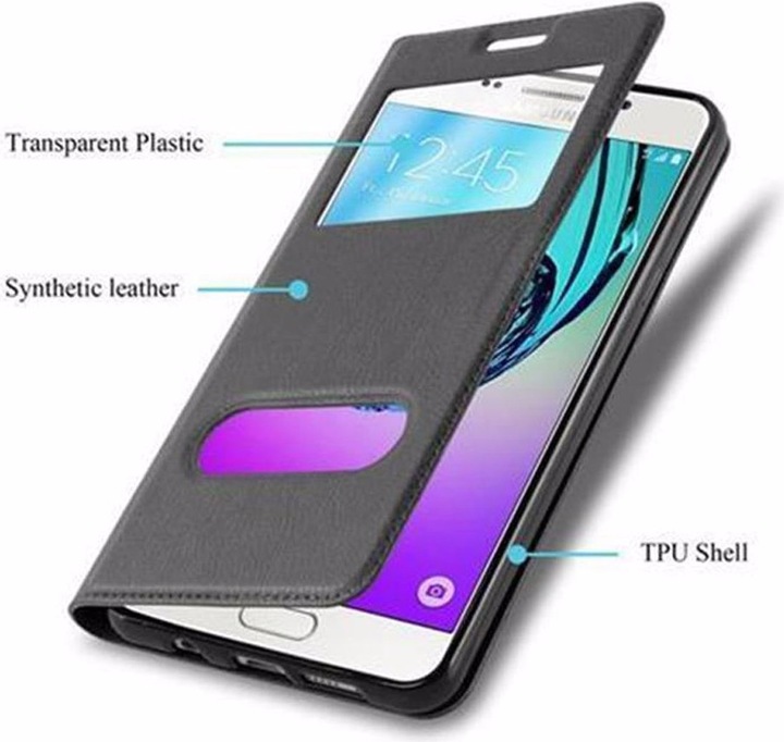 Produktbild Cadorabo Book mit View Doppelfenster Cover (Samsung Galaxy A5 (2016))