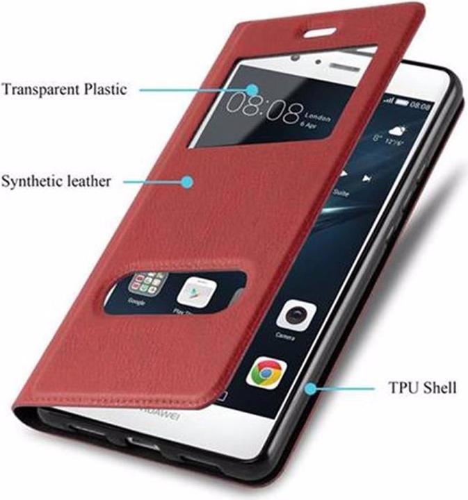 Actual product image Cadorabo Book with View double window cover (Huawei G9 Lite)