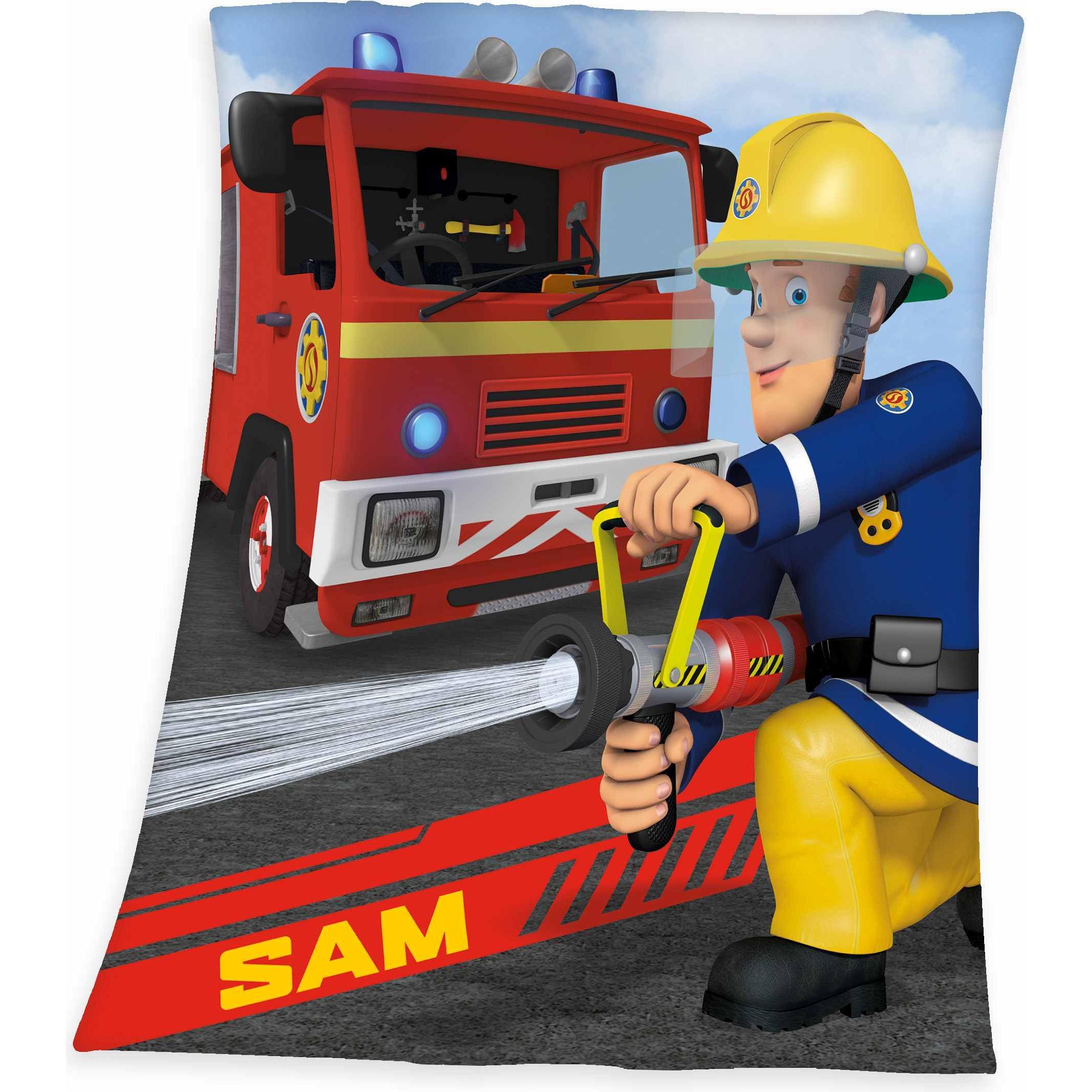 Herding, Decke, Feuerwehrmann Sam (130 x 160 cm)