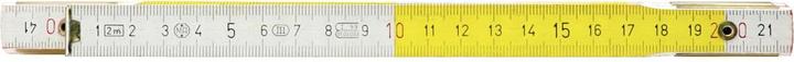 Actual product image KS Tools Wooden folding ruler, white/yellow, 2m (2 m)