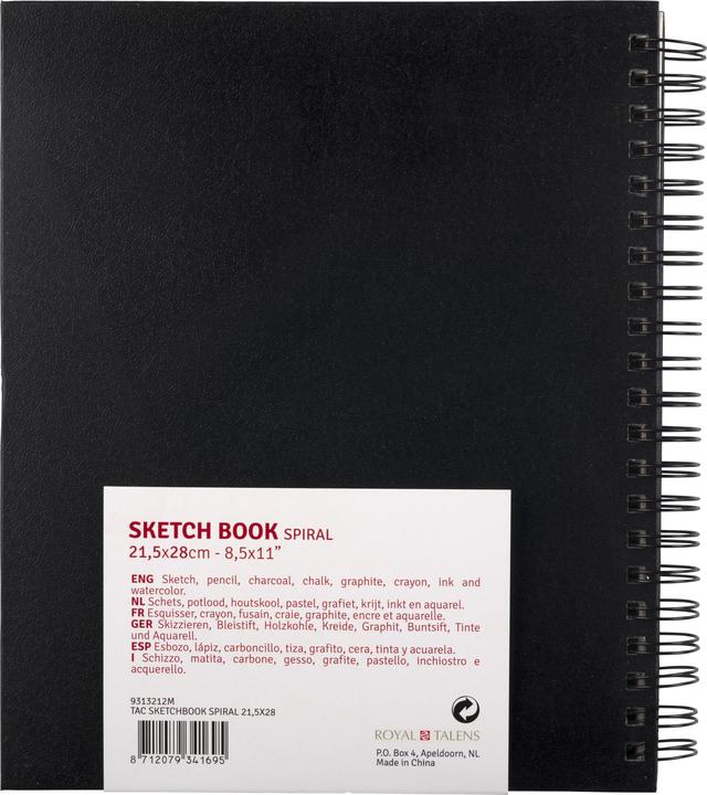 Produktbild Talens Spiral-Skizzenbuch (21.5 x 28 cm, Weicher Einband)