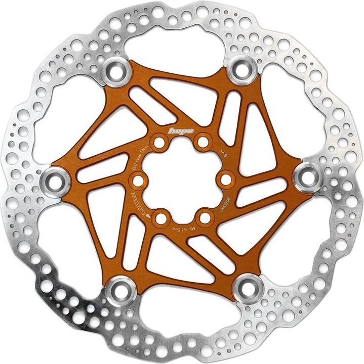 Produktbild Hope Floating Disc Bremsscheibe - orange (180 mm)