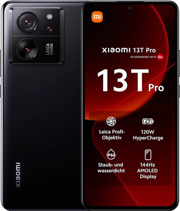 Xiaomi 13T Pro (512 GB, Black, 6.67", Dual SIM, 50 Mpx, 5G)