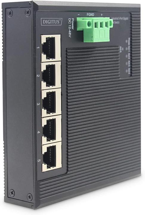 Produktbild Digitus Industrie Gigabit Flat Switch, 5-Port (5 Ports)