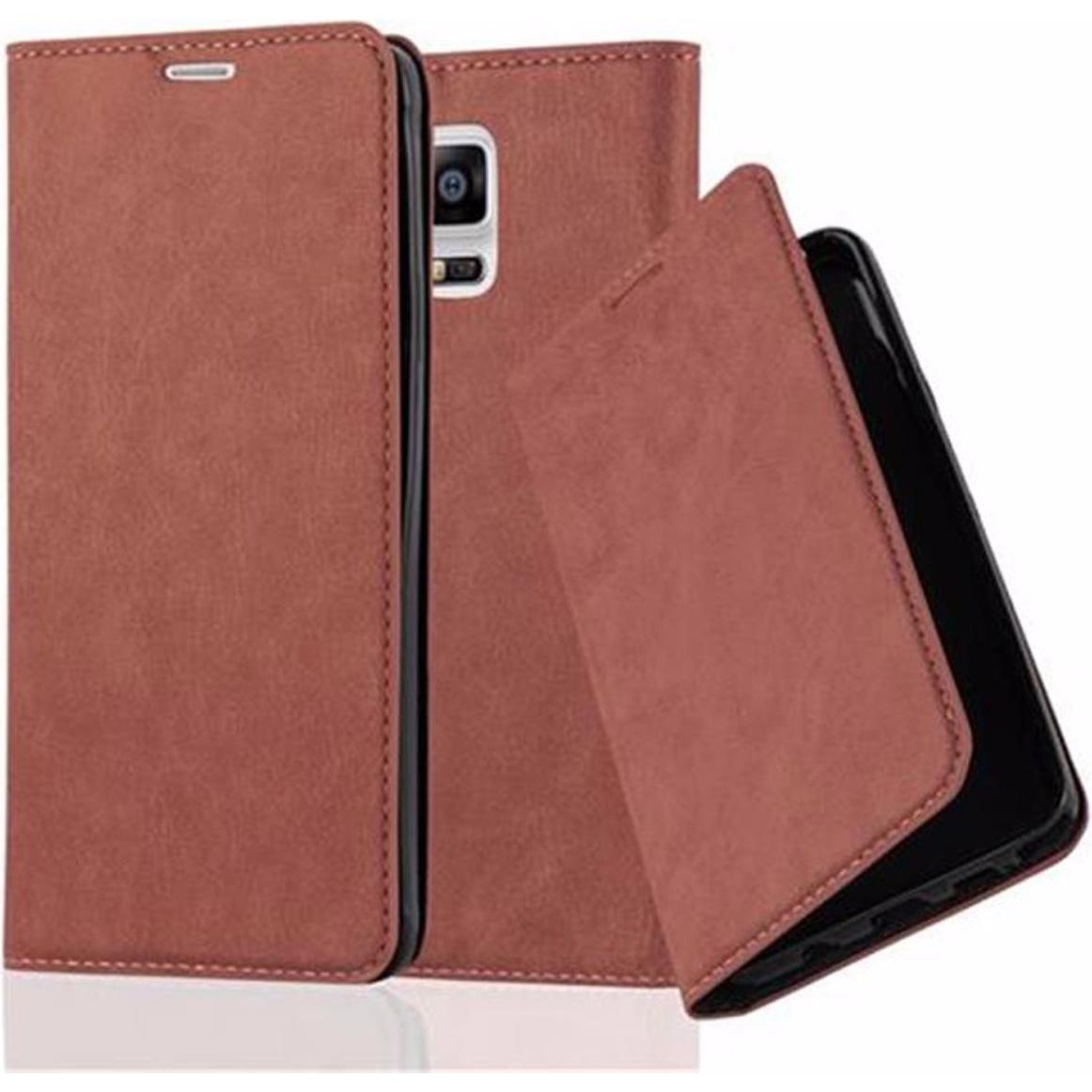 Thumbnail - Cadorabo Book Invisible Magnet Cover (Samsung Galaxy Note 4), Smartphone Hülle, Braun