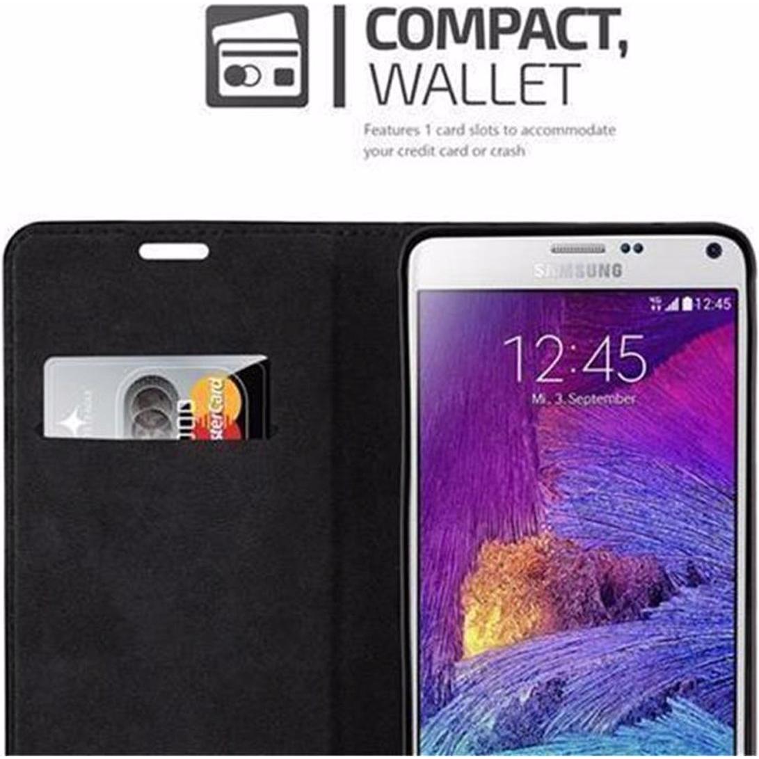 Thumbnail - Cadorabo Book Invisible Magnet Cover (Samsung Galaxy Note 4), Smartphone Hülle, Braun